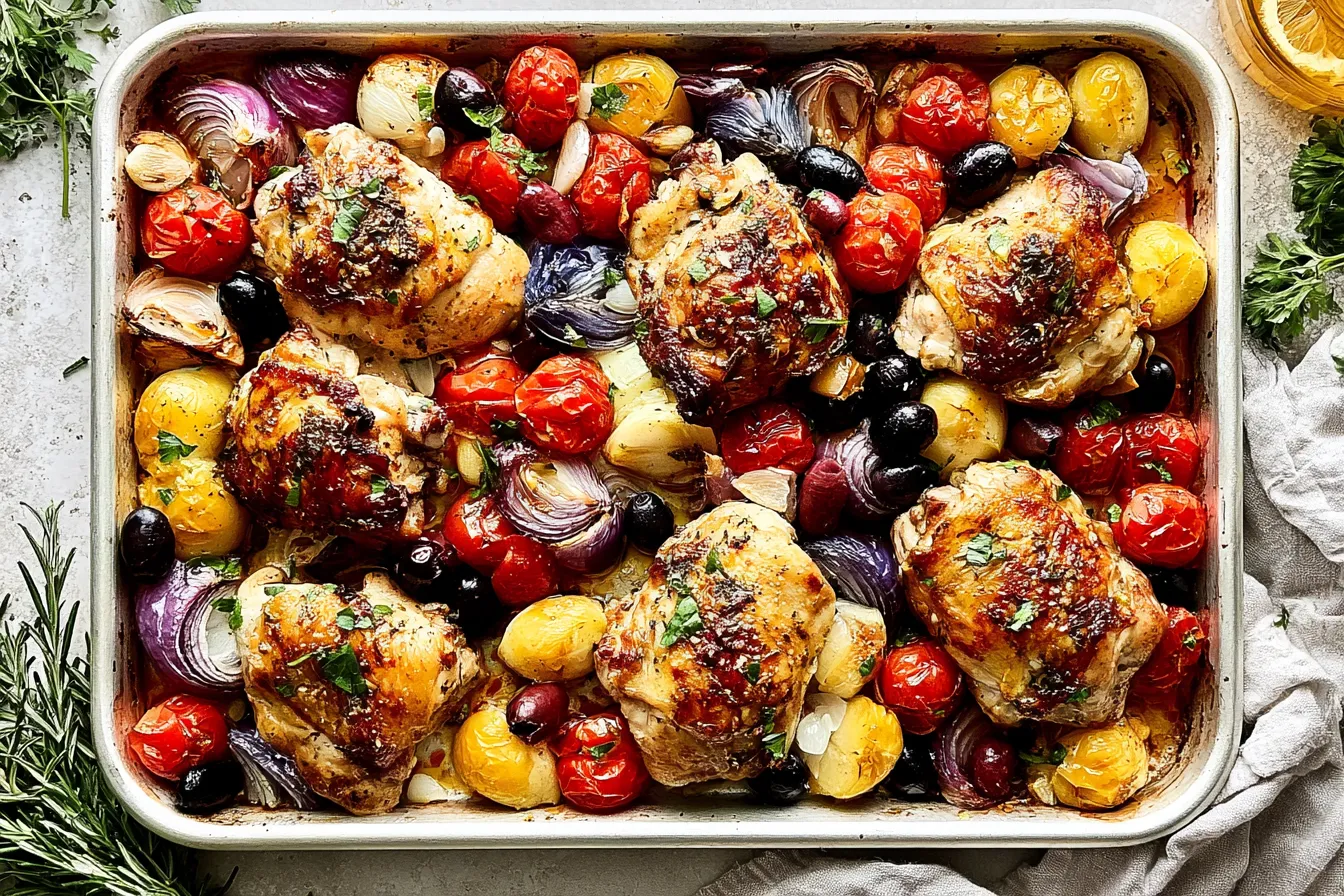 Greek Sheet Pan Chicken 