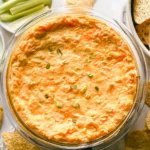 Greek Yogurt Buffalo Chicken Dip Presentation