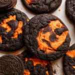 Delicious Halloween Oreo Chocolate Cookies on Display