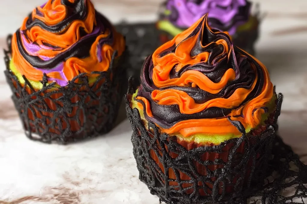 Halloween Swirled Cupcakes Ready to Delight!