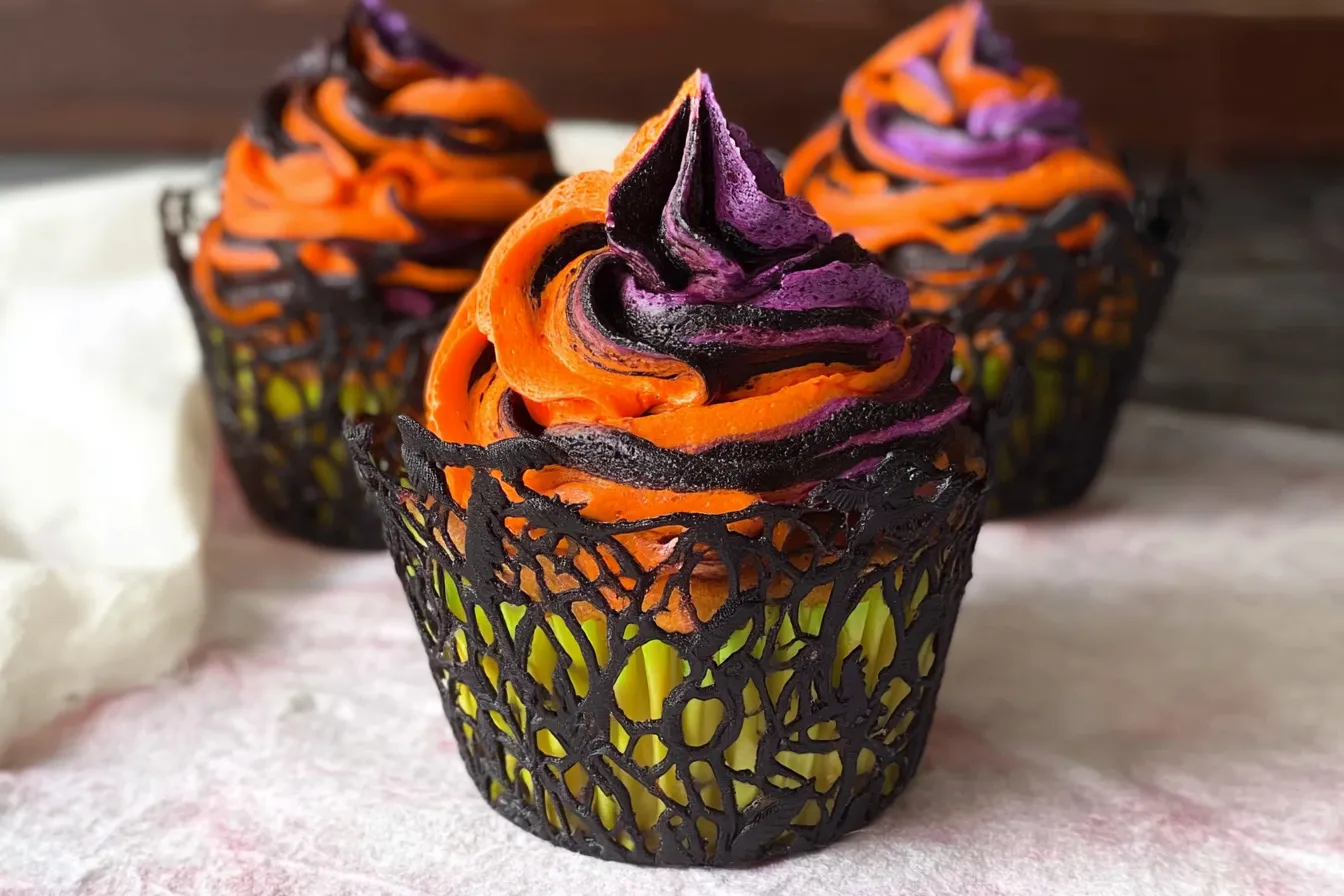 Halloween Swirled Cupcakes 