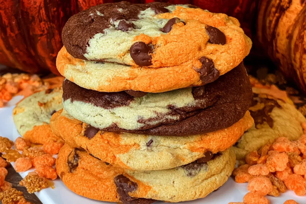 Harvest Marble Chocolate Chip Cookies: Sweet Fall Delight 3 Harvest Marble Chocolate Chip Cookies Freshly Baked Treat