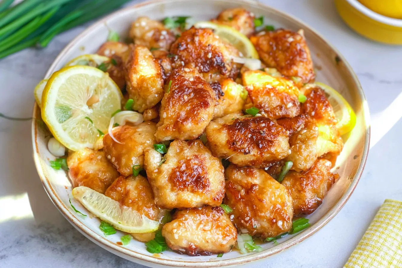 Healthy Chinese Lemon Chicken 