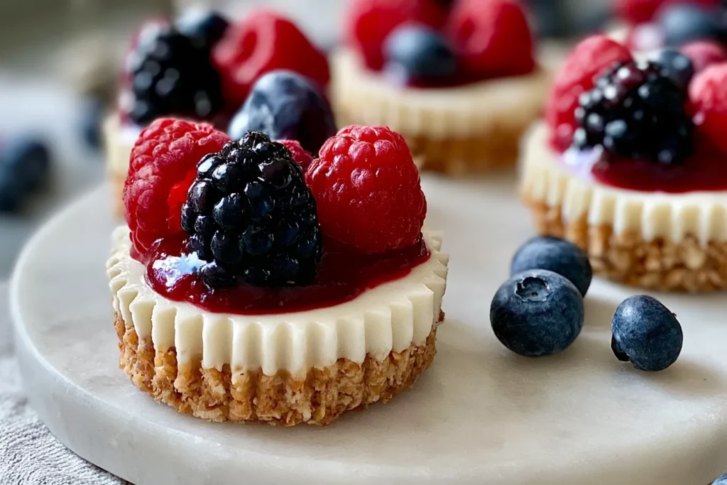 Healthy No Bake Cheesecake Bites - Easy 4 Ingredients