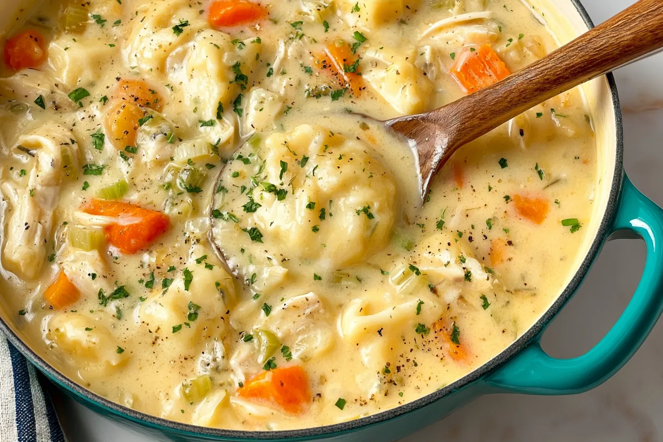 Homemade Chicken and Dumplings 