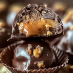 Indulgent Butterfinger Chocolate Caramel Crunch Truffles Close-Up