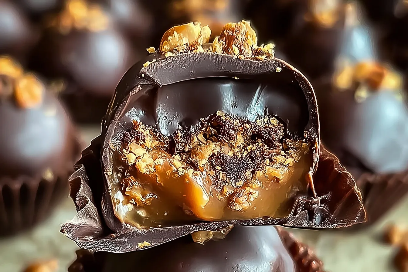 Indulgent Butterfinger Chocolate Caramel Crunch Truffles 