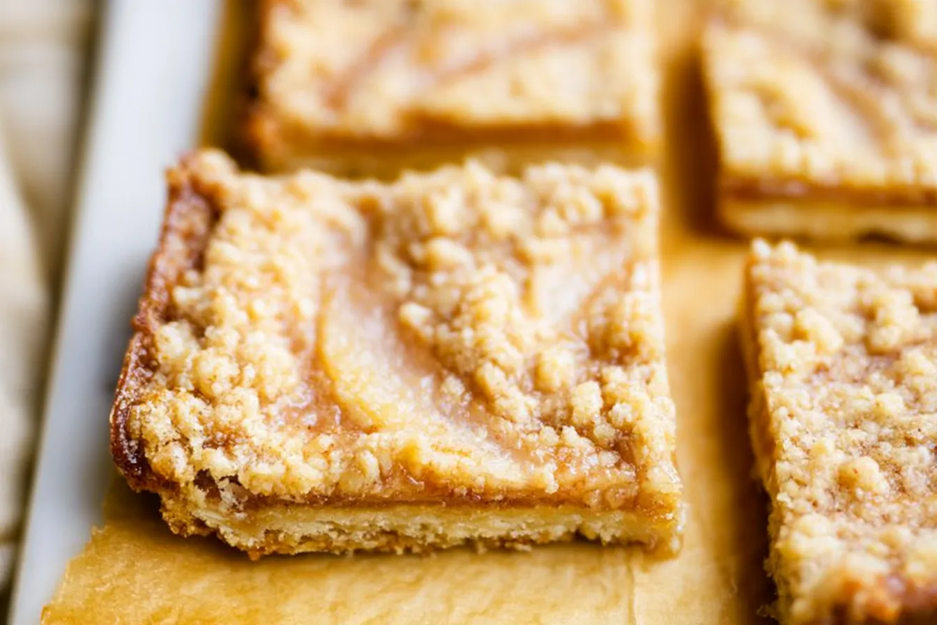 insanely good pear crumble bars 