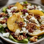 Irresistible Pear Salad with Walnuts and Feta Bliss – Vibrant Display