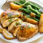 Maple-Glazed Chicken with Caramelized Onions and Pears Plated