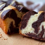 Classic German Marmorkuchen – Delicious Marble Cake Slice