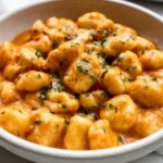 Marry Me Crispy Tofu with Gnocchi – Vegan & Dairy Free! 5 Marry Me Crispy Tofu with Gnocchi Plated Delight