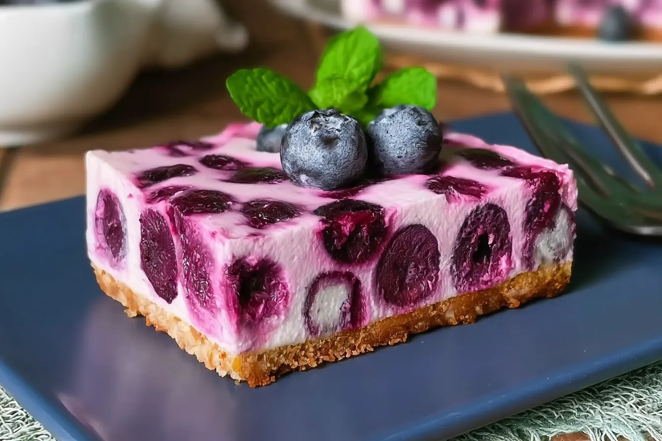 No-Bake Blueberry Cheesecake 