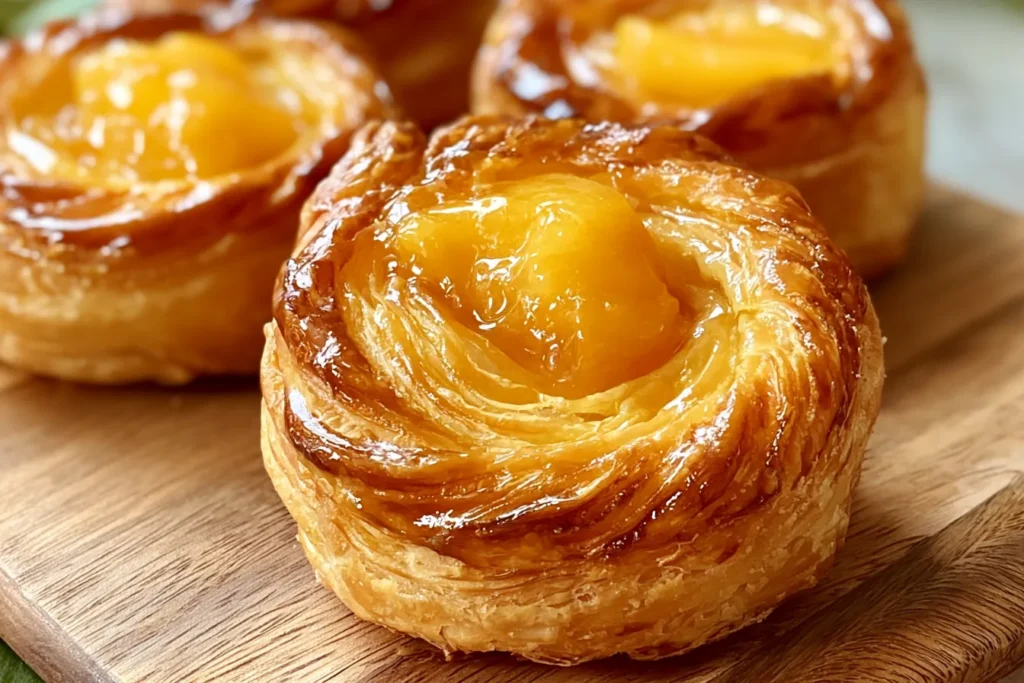 Peach Pie Cruffins Freshly Baked