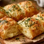 Delicious Puff Pastry Garlic Bread Fresh From the Oven