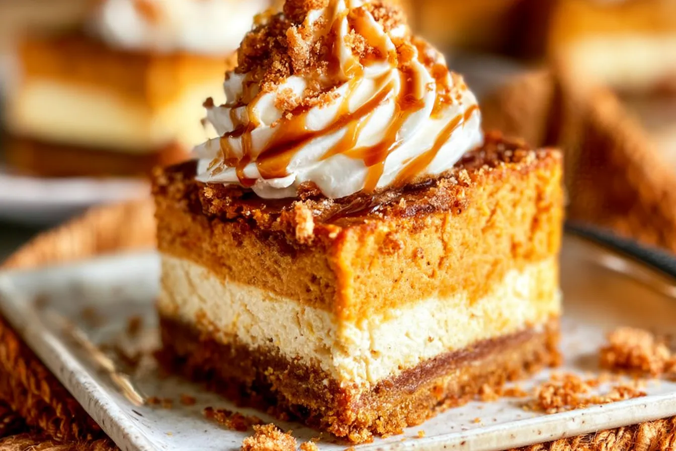 Pumpkin Cheesecake Bars 
