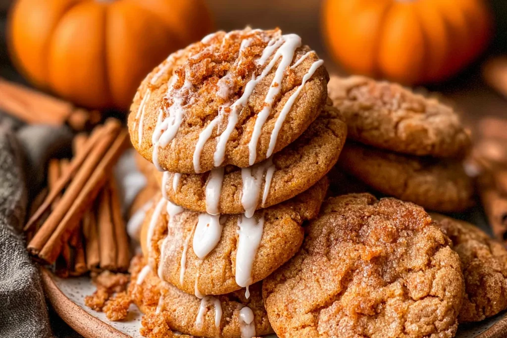 Pumpkin Coffee Cake Cookies Fresh Out of the Oven