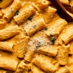Creamy Pumpkin Pasta Sauce in a Bowl