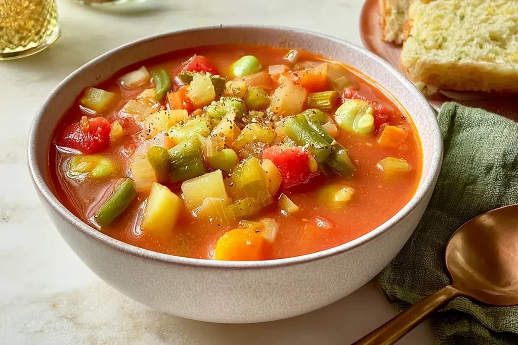 Quick and Easy Vegetable Soup: The Perfect Cozy Meal 3 Quick and Easy Vegetable Soup in a Bowl