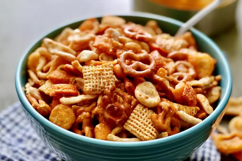Ranch Snack Mix in a Bowl