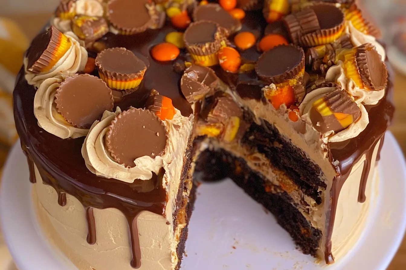 Reese's Explosion Cake 