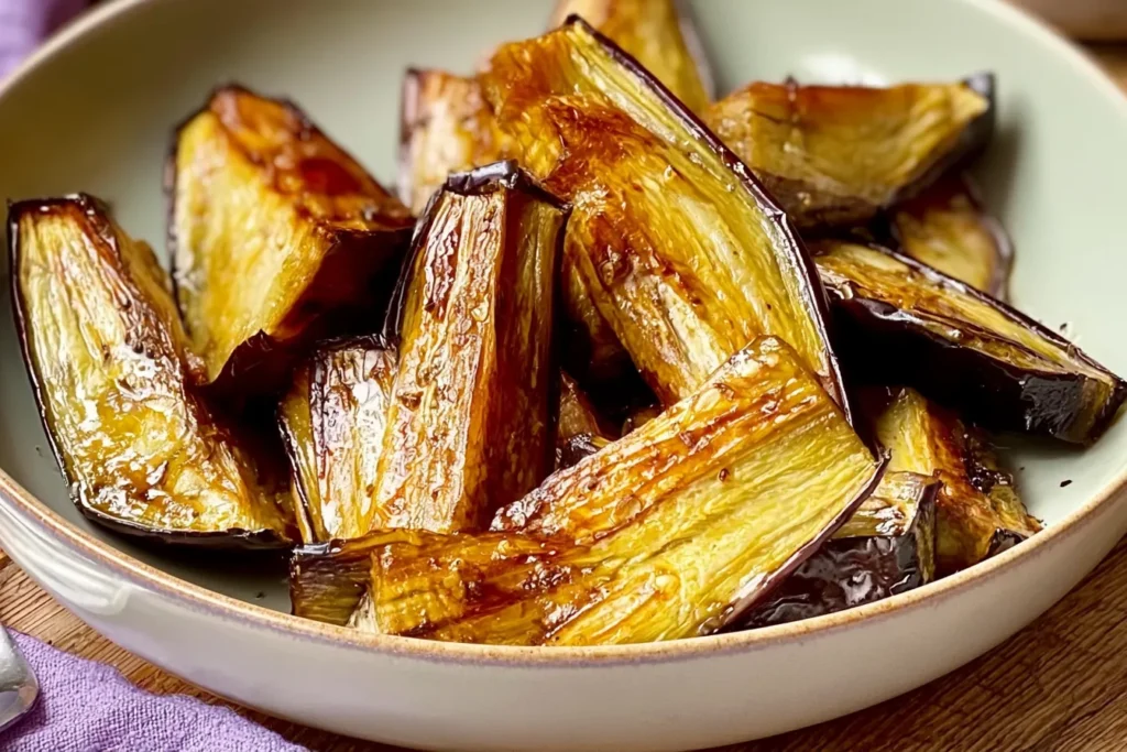 Roasted Eggplant Slices with Herbs and Spices