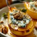 Delicious Roasted Pears with Blue Cheese and Walnuts