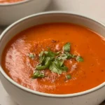 Roasted Tomato Soup in a Bowl: Comforting and Delicious
