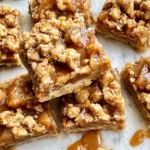 Salted Caramel Pear Pie Bars Ready to Enjoy