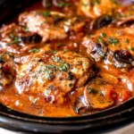 Slow Cooker Chicken Cacciatore in a Bowl