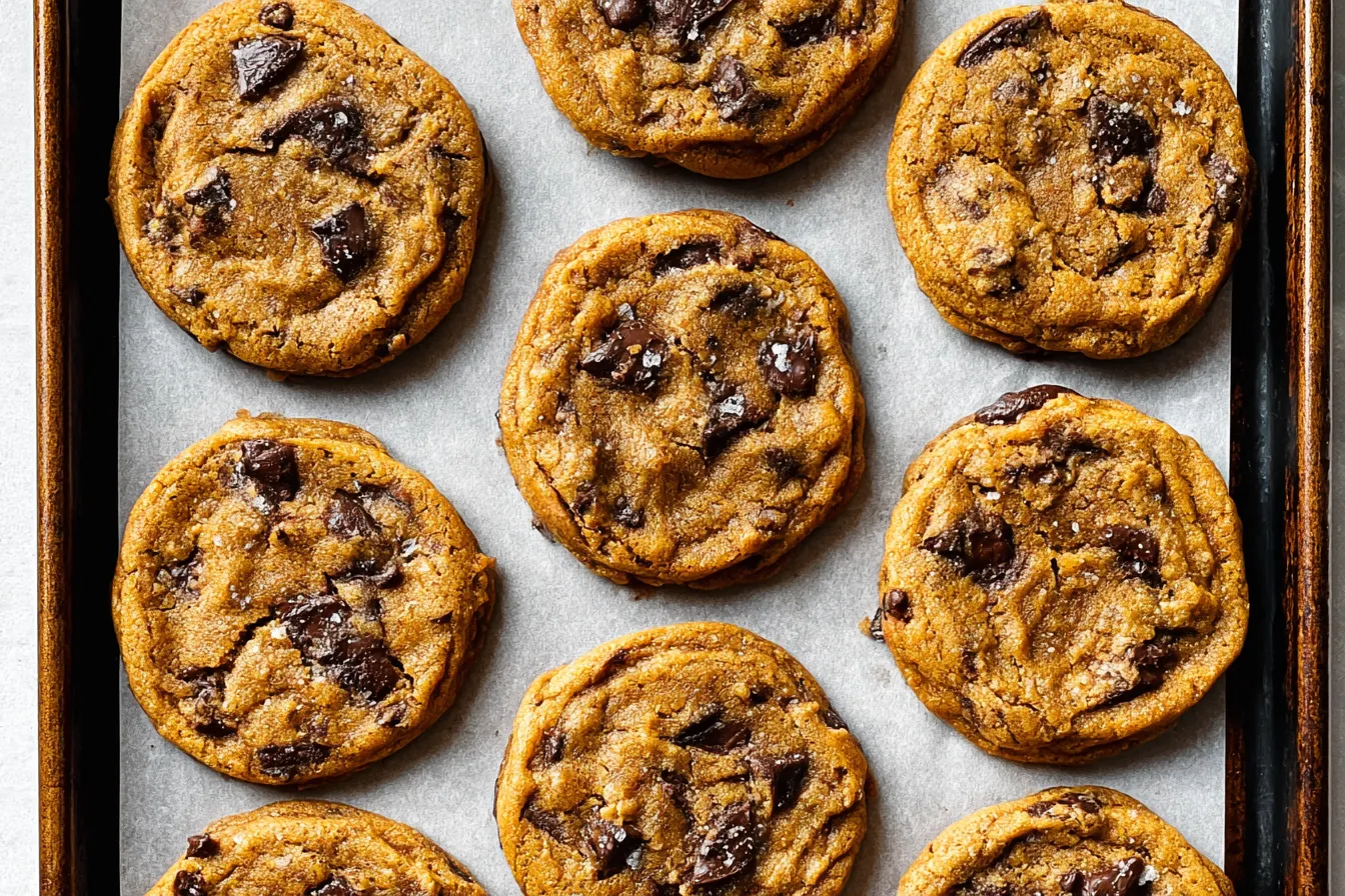 Soft & Chewy Pumpkin Chocolate Chip Cookies 