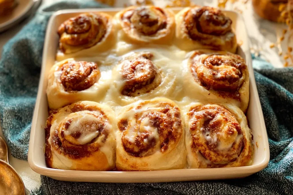 Sourdough Cinnamon Rolls (Easy Overnight) Freshly Baked