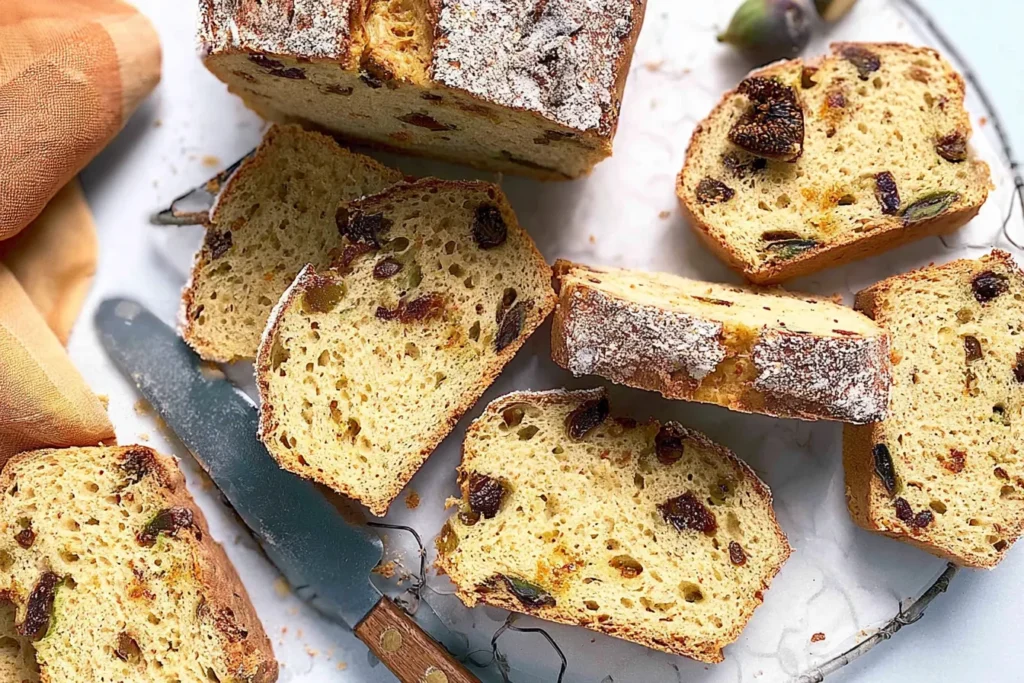 Sourdough Fig and Orange Bread Freshly Baked Loaf