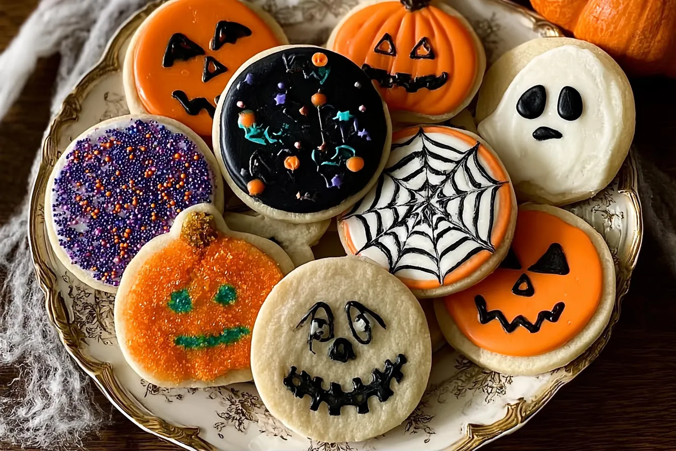 Spooky Halloween Sugar Cookies 