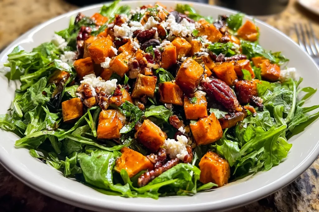 Sweet Potato Arugula Salad – Fresh & 5-Star Deliciousness