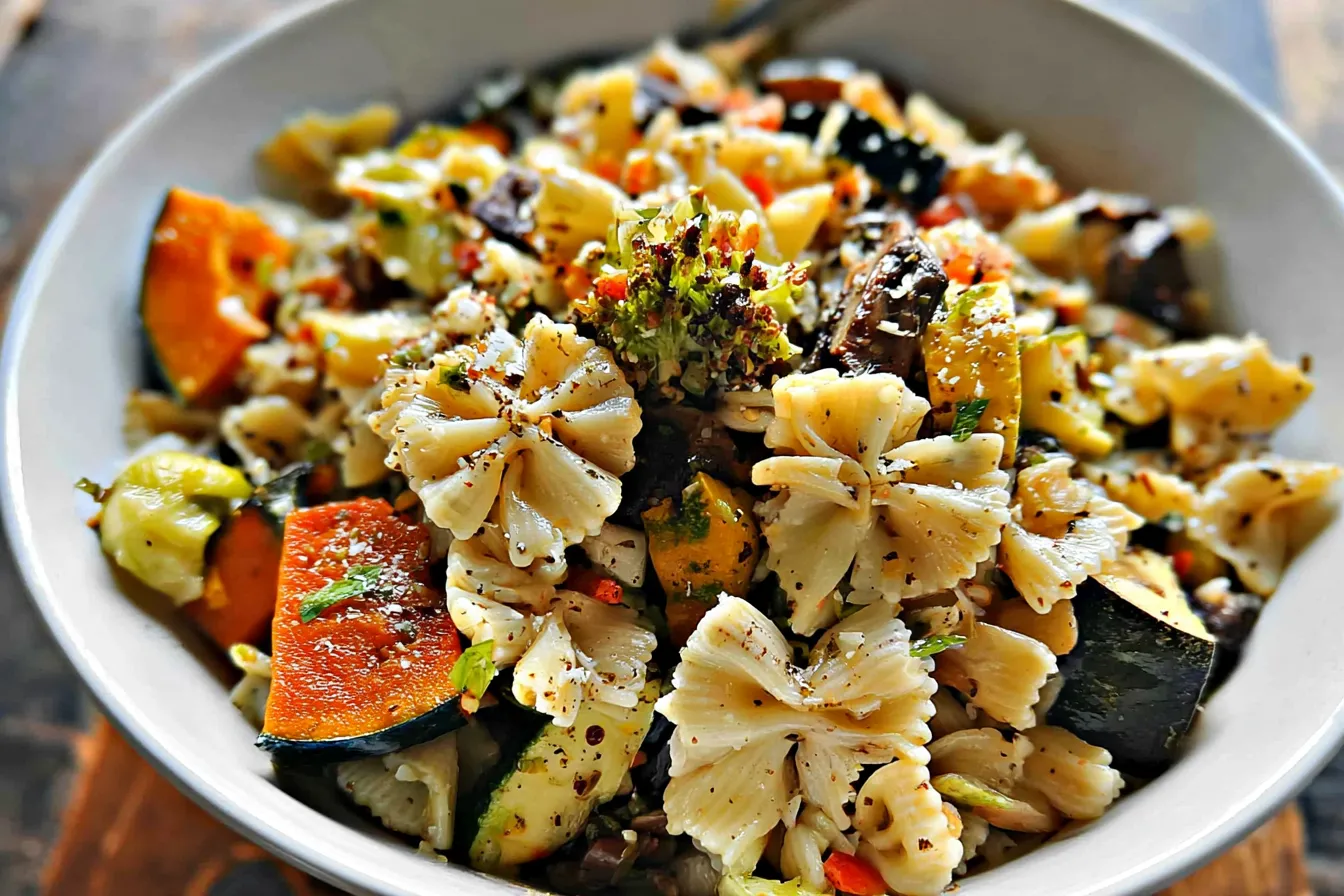 Vegan Fall Pasta Salad 