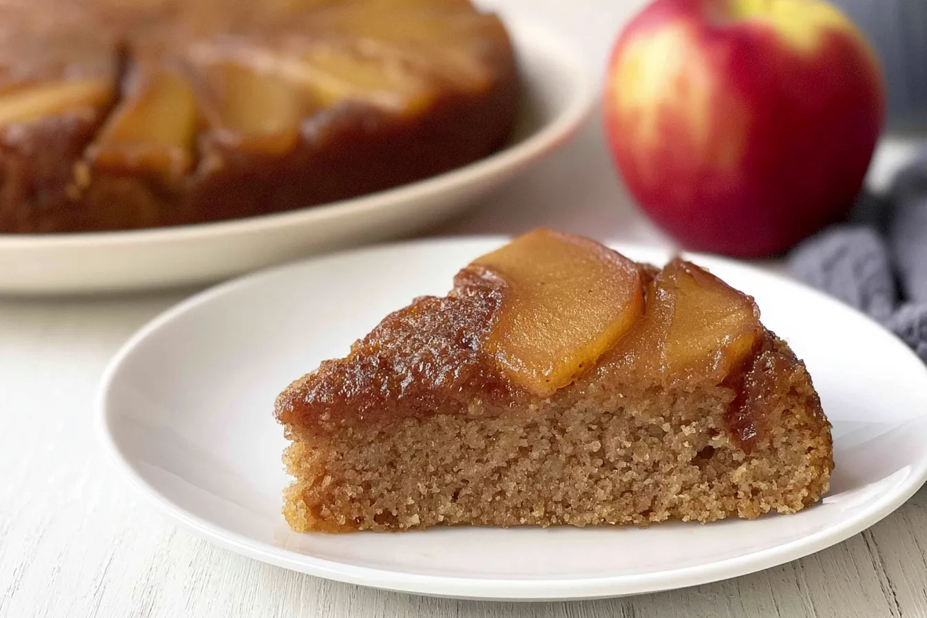 Vegan Gluten-Free Apple Upside Down Cake 