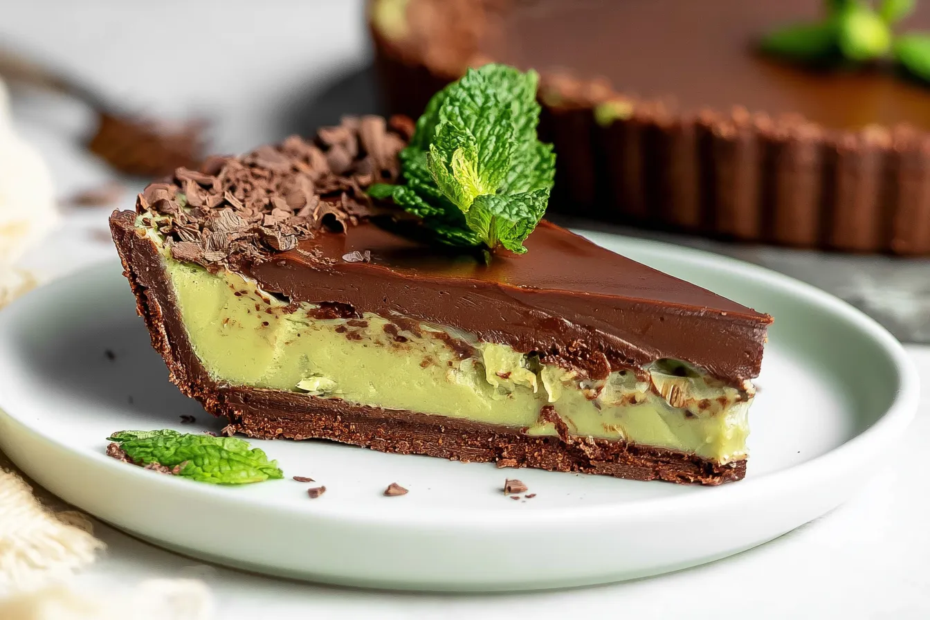 Vegan Mint Chocolate Tart (GF) 