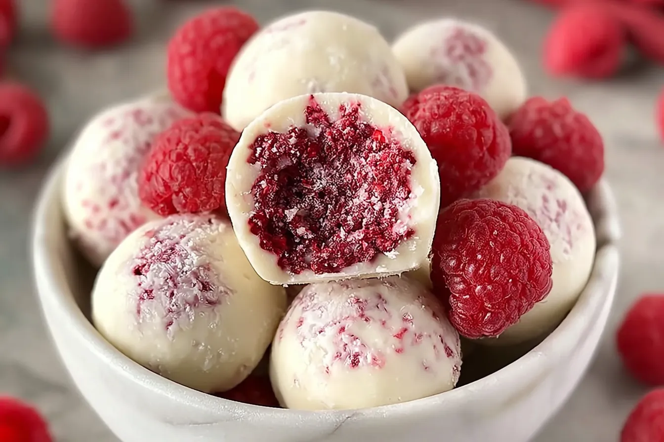 White Chocolate Raspberry Truffles: The Sweetest Indulgence 4 White Chocolate Raspberry Truffles