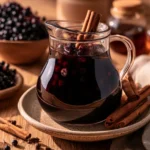Homemade Elderberry Syrup with Cinnamon and Clove