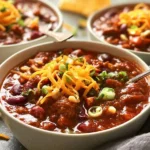 Hearty 5-Star, Award-Winning Beef Chili Bowl
