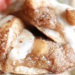 Air Fryer Apple Pie Cheesecake Tacos Ready to Serve