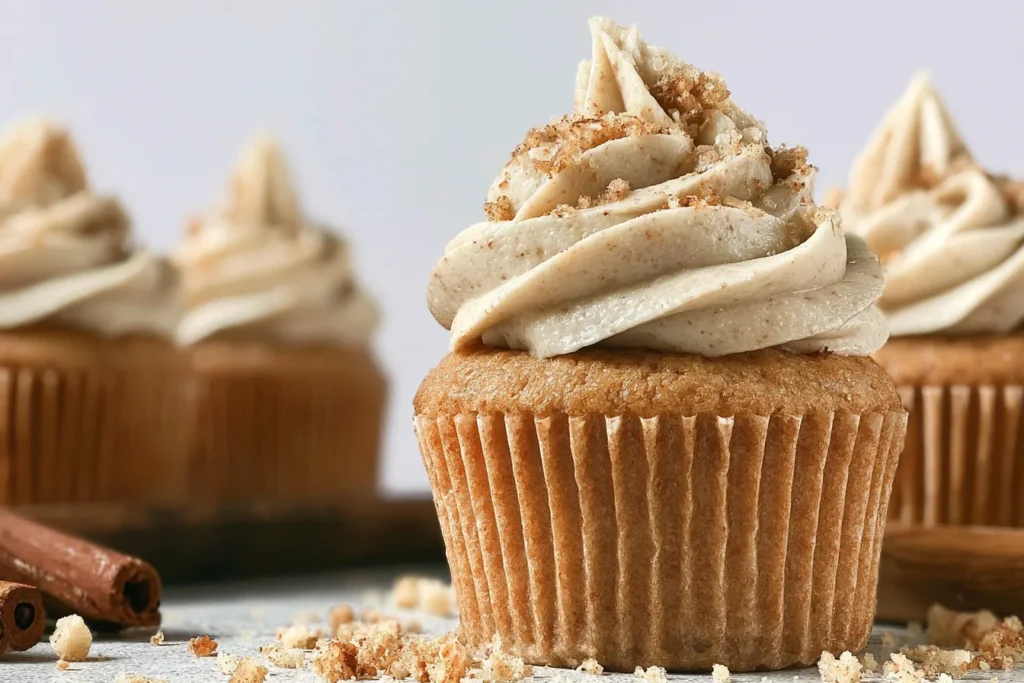 Delicious Apple Cider Cupcakes Topped with Cream Cheese Frosting