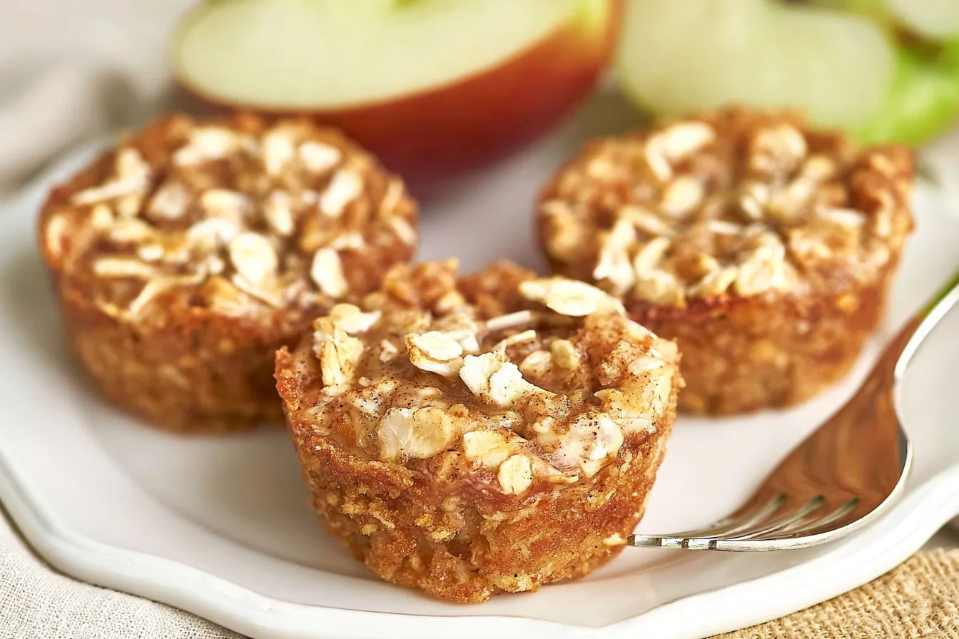Apple Cinnamon Baked Oatmeal Cups 