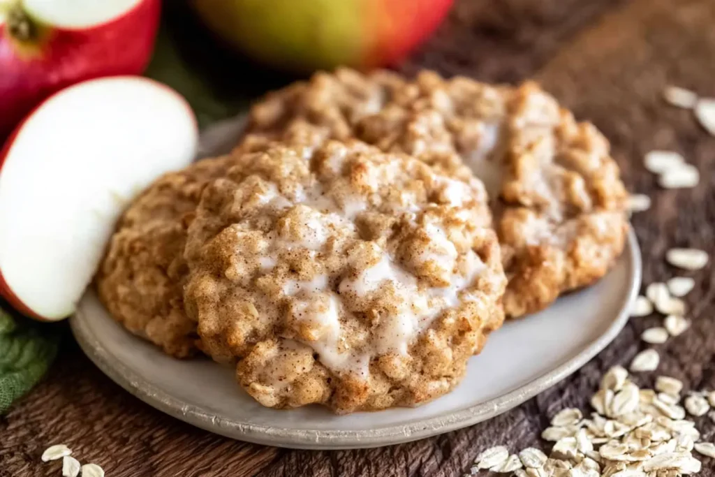 Apple Cinnamon Oatmeal Cookies - Gluten-Free & Dairy-Free