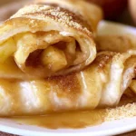 Apple Pie Enchiladas Ready to Serve
