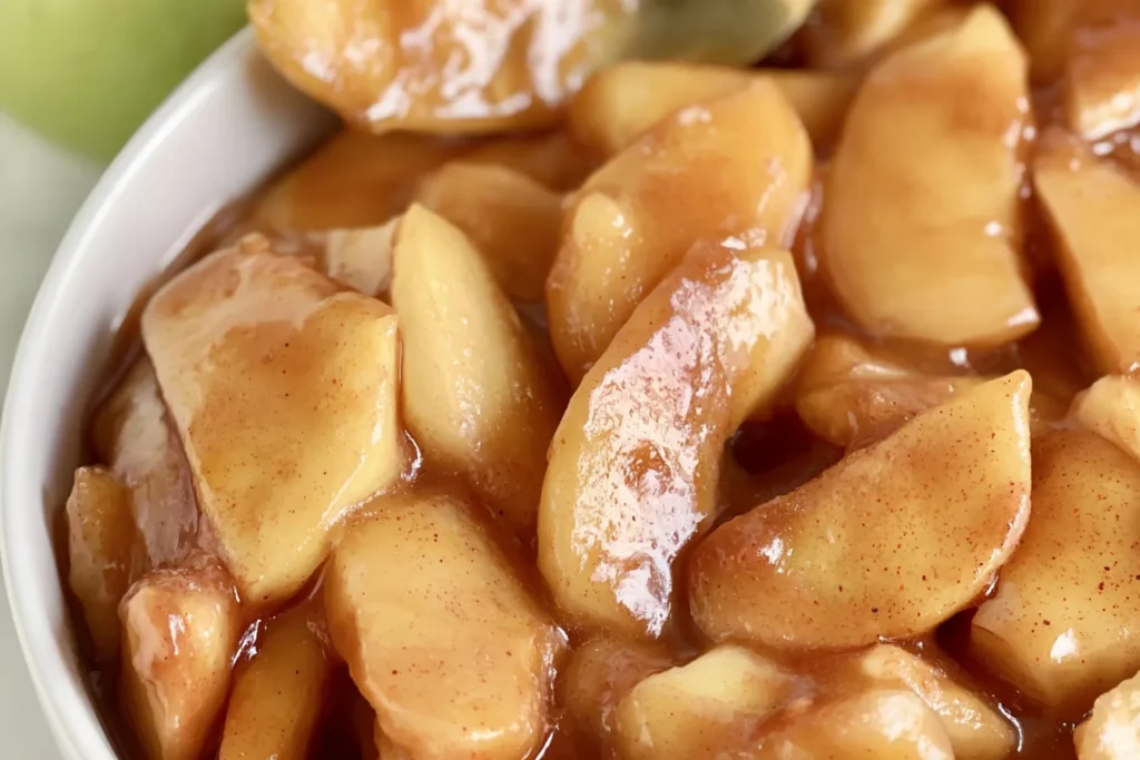 Homemade Apple Pie Filling Ingredient Display