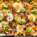 Scrumptious Breakfast Nachos Loaded with Toppings