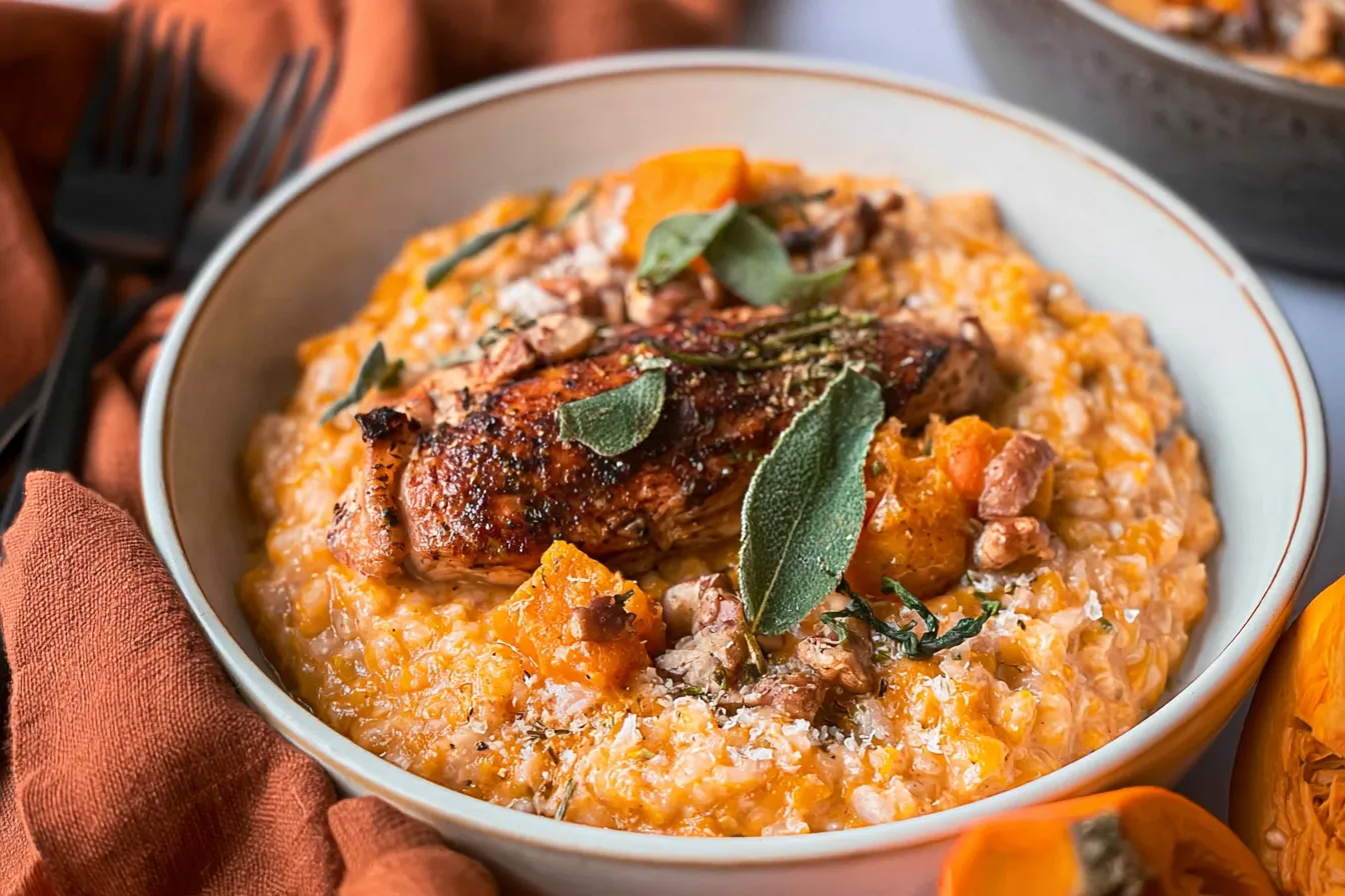 Chicken and Pumpkin Risotto 