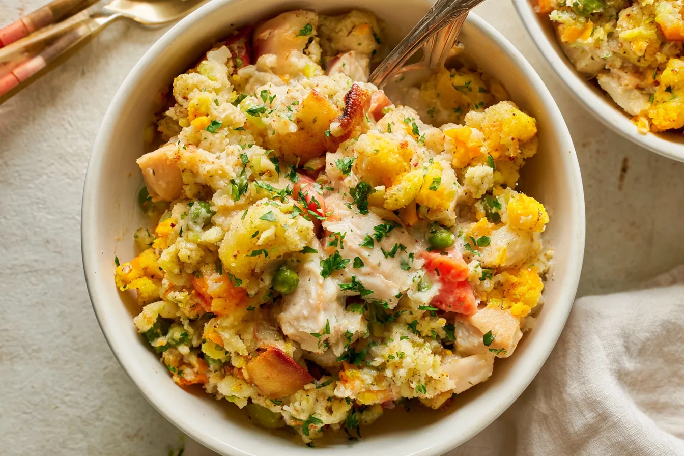 Chicken and Stuffing Casserole 